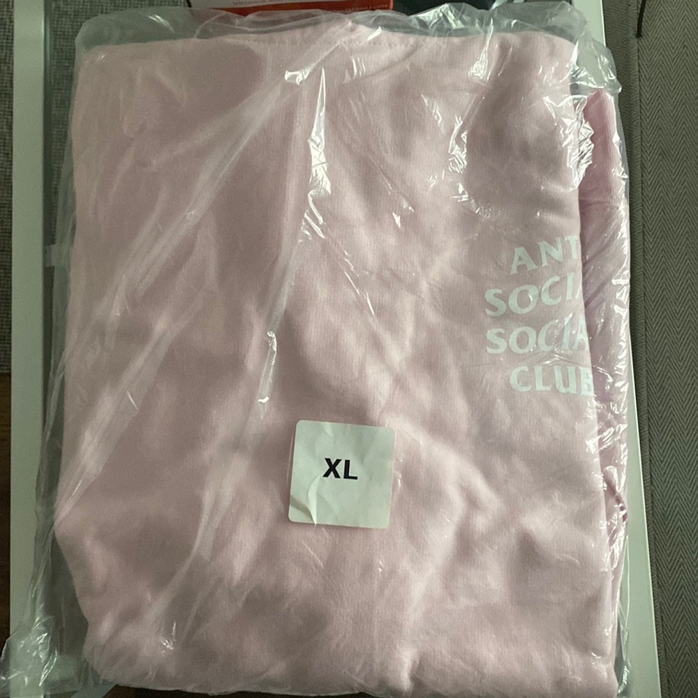 Pink Anti social social club XL Hoodie